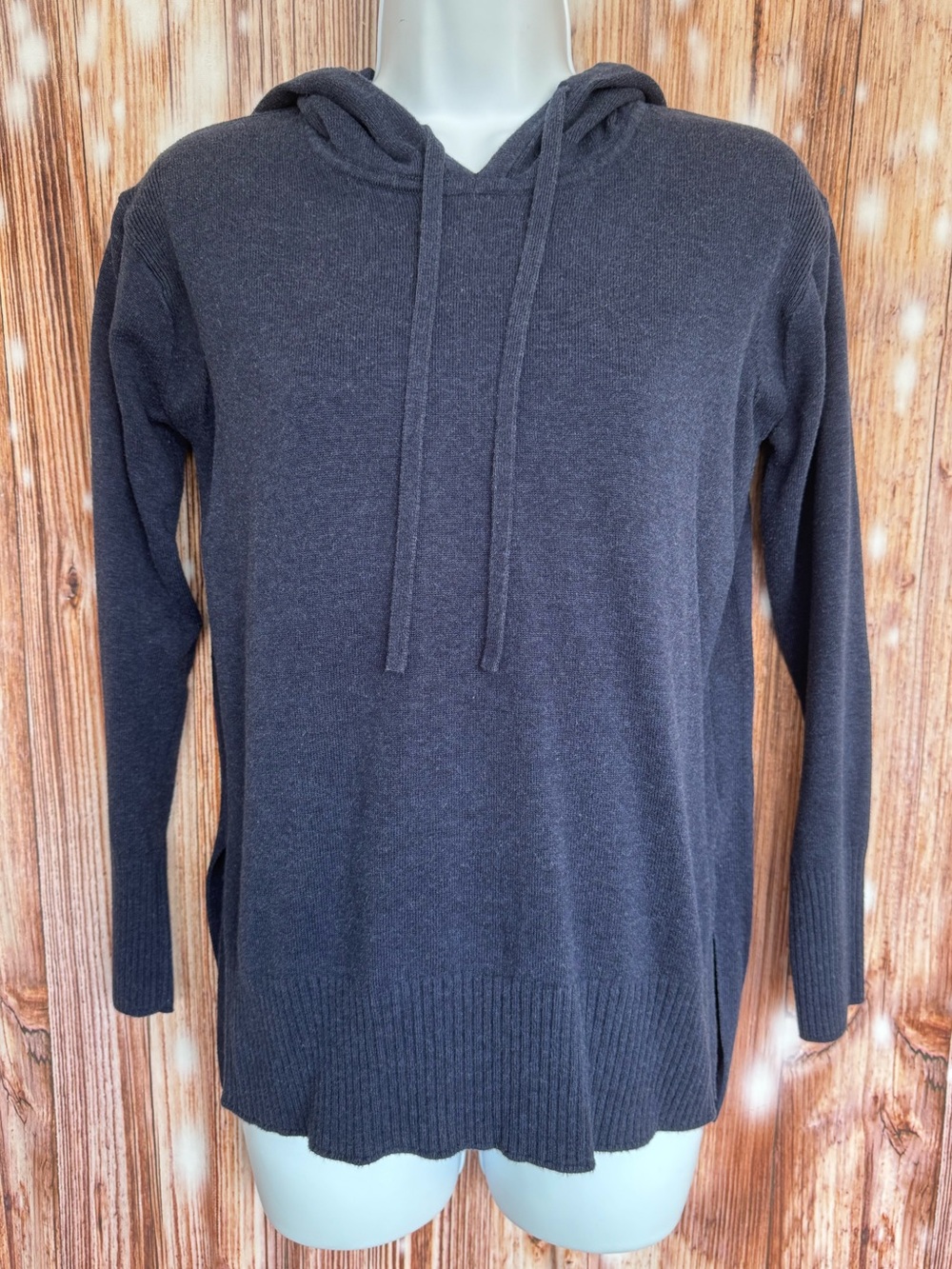 Banana Republic Blue Hooded Long Sleeve Top